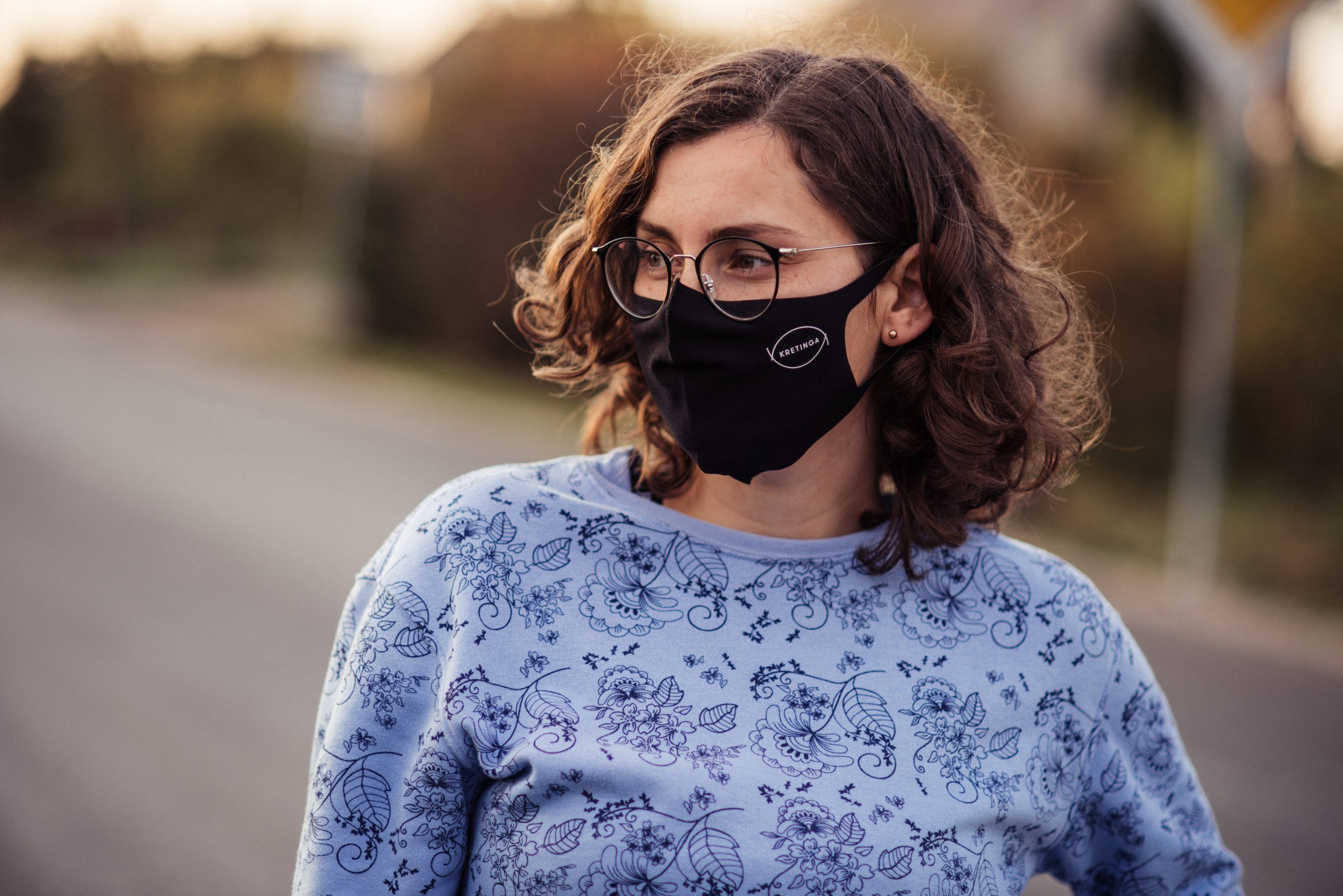 News: protective face mask with the logo of Kretinga.