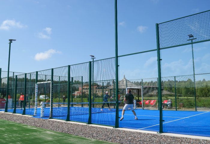 The tennis and paddle court